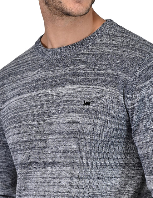 Suéter bicolor Azul & Blanco, Casual Confort para Hombre, marca LEE.